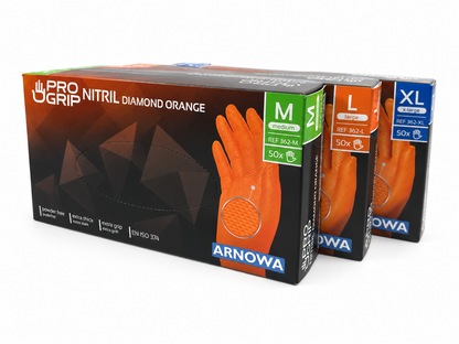 Gants nitrile diamantés PRO GRIP – boîte de 50