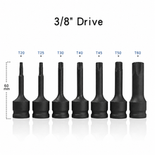 3/8" Torx-impactbitset – 7-delig