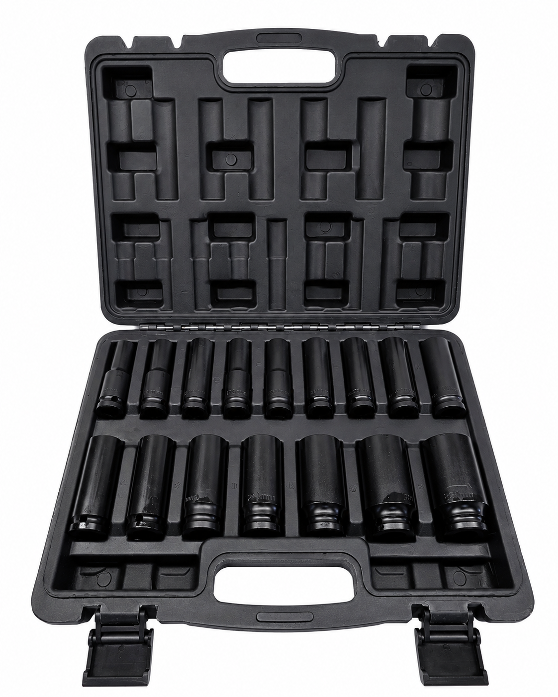 Coffret de 16 douilles à choc longues 1/2 MECASY