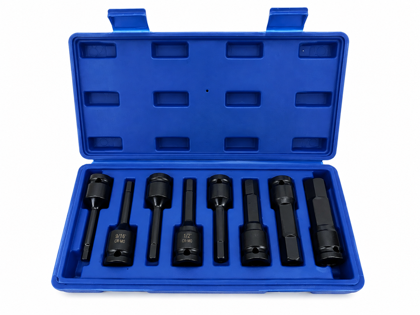 Coffret de 8 embouts Hex à choc 1/2