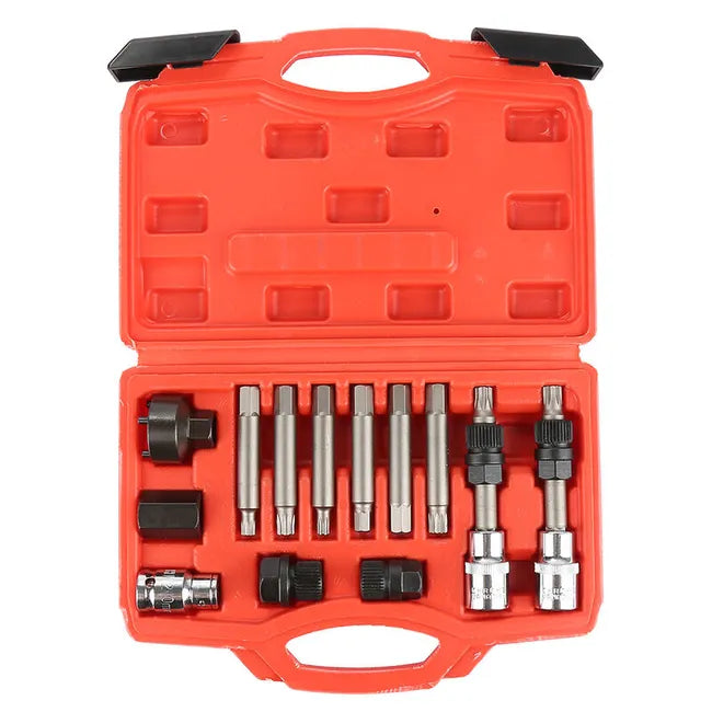 Coffret MECASY pour démontage de poulie débrayable d’alternateur

Kit professionnel extracteur de poulie alternateur multi-marques

Outils pour entretien et remplacement de poulie alternateur

Coffret 18 pièces pour poulies roue libre alternateur