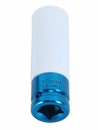 Douille à choc 17 mm pour jante alu avec protection blanche