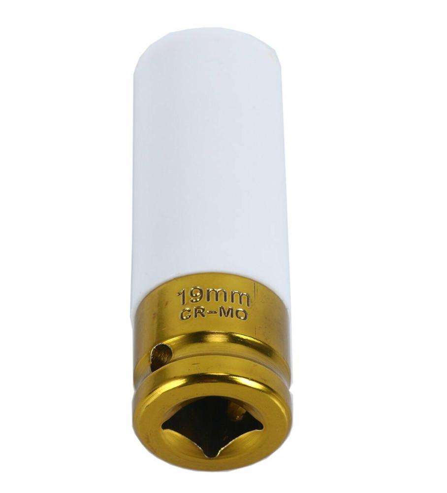 Douille à choc 19 mm pour jante alu avec protection blanche