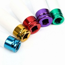 Lot de 5 douilles à choc pour jantes alu de 15 à 22 mm avec protections blanches