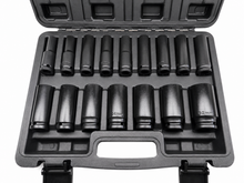 Coffret de douilles à choc longues 1/2" – 16 pièces