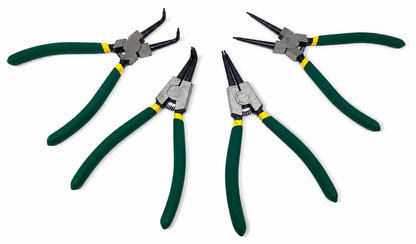 Coffret de 4 pinces à circlips droites et coudées