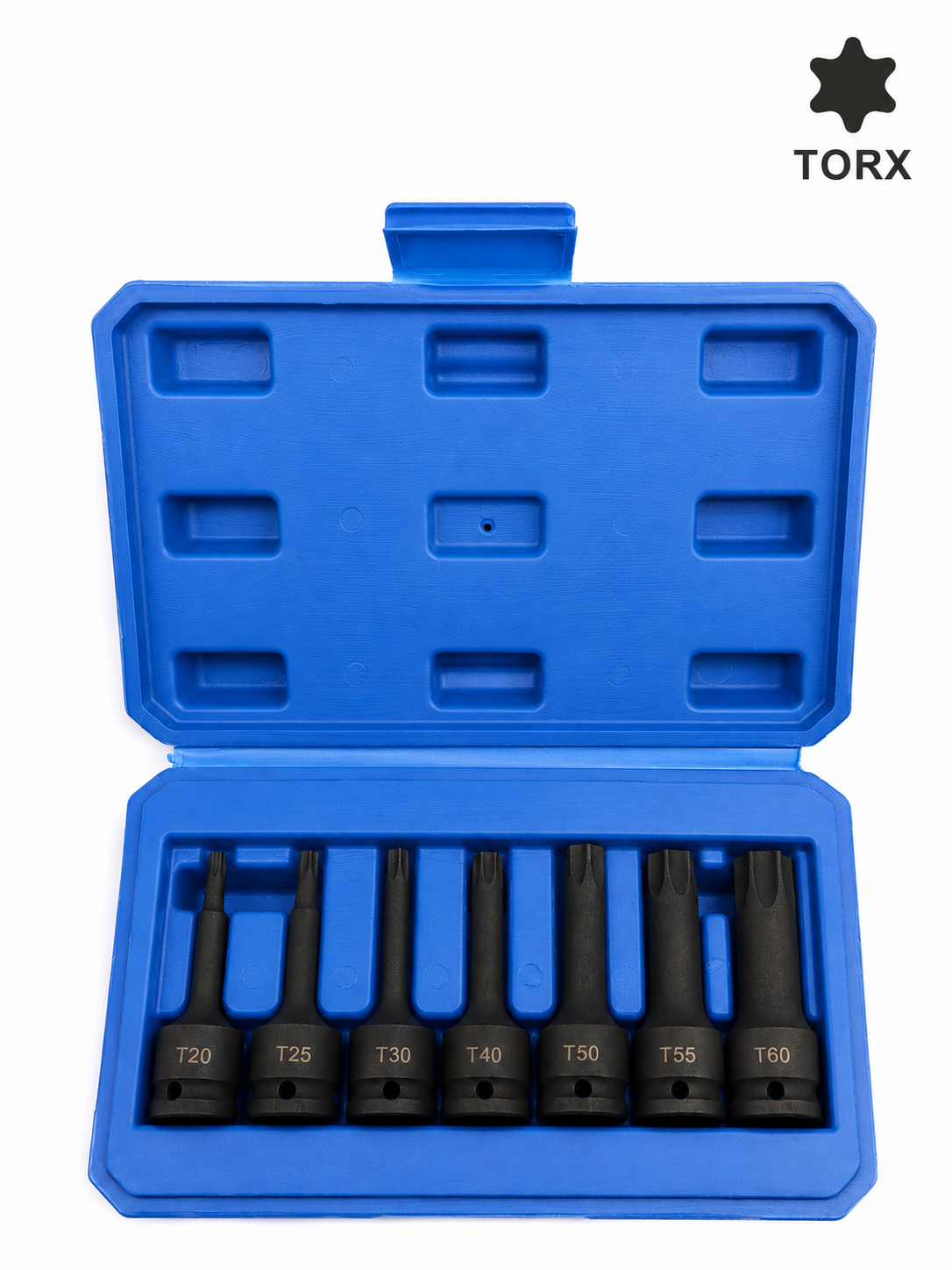 3/8" Drive Torx Impact Bit Set – 7 Pieces