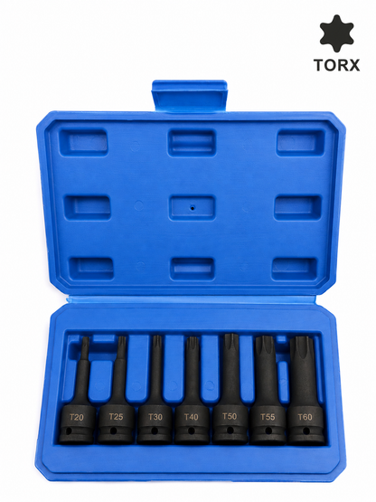 3/8" Drive Torx Impact Bit Set – 7 Pieces