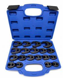 Coffret de clés à fourche Crowfoot 8–32 mm – 19 pièces