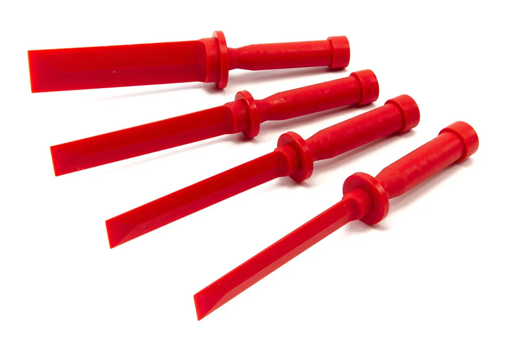 Jeu de grattoirs plastique pour masses d’équilibrage – 4 pièces