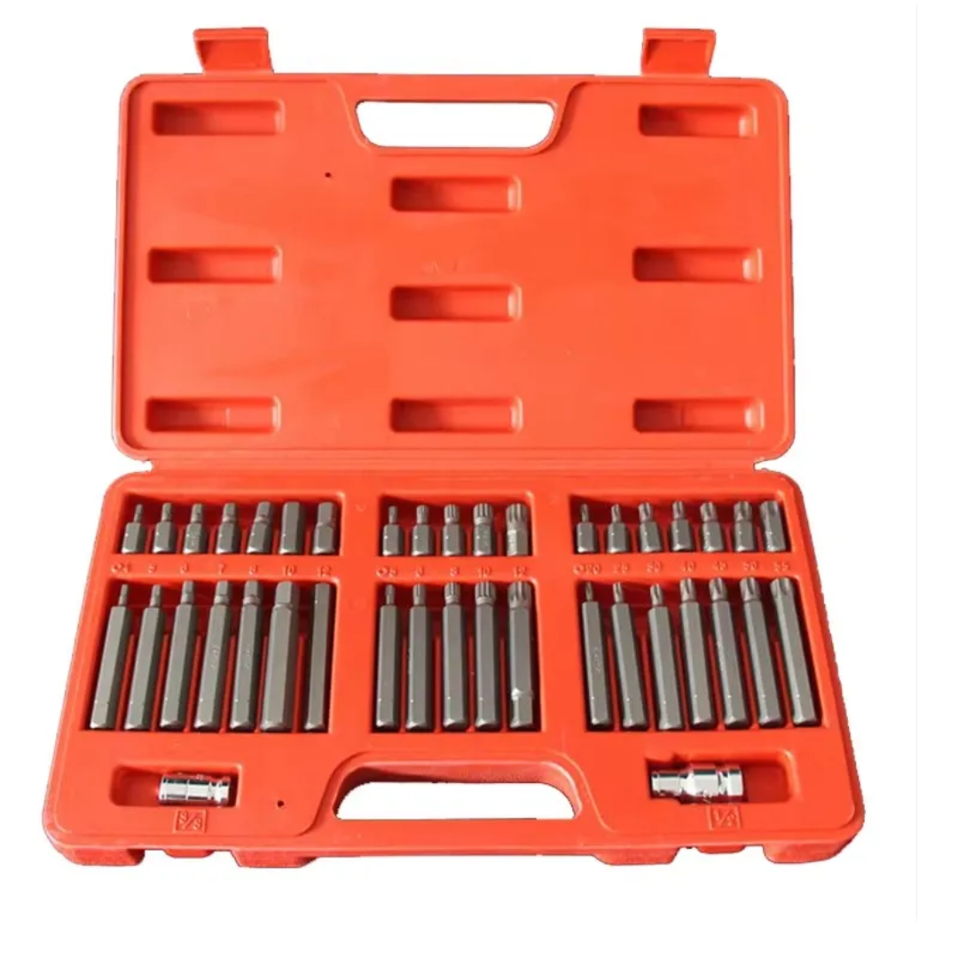 Jeu d'embouts Torx Hex et XZN 40 pièces 3/8 MECASY
