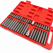 Jeu d'embouts Torx, Hex et XZN 40 pièces 3/8