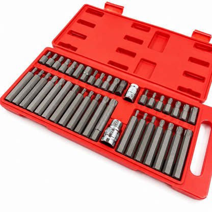 40-piece Torx, Hex, and XZN Bit Set 3/8