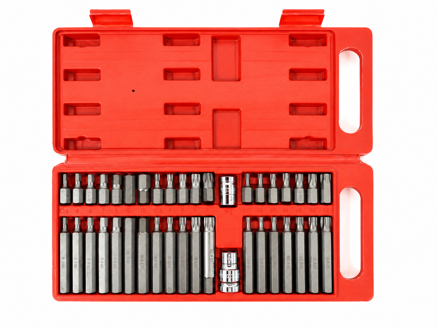 40-piece Torx, Hex, and XZN Bit Set 3/8