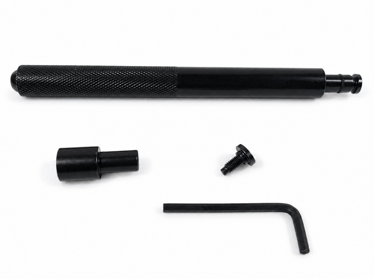 Outil principal avec embout, vis et clé Allen du kit d'installation de bagues de transmission et joints