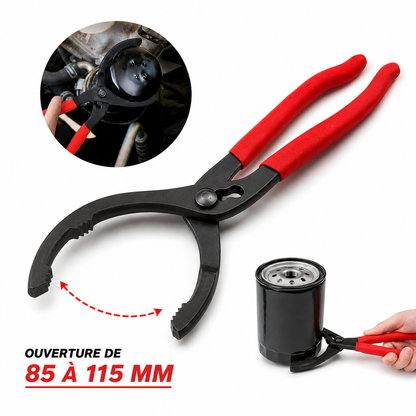 Pince pour filtre à huile réglable de 60–90 mm
