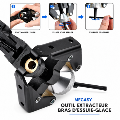 Extracteur réglable pour bras d’essuie-glace