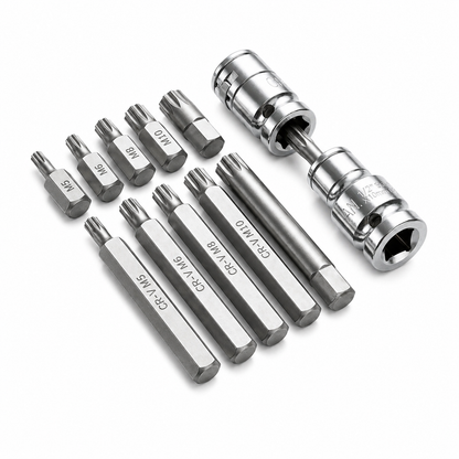 40-piece Torx, Hex, and XZN Bit Set 3/8
