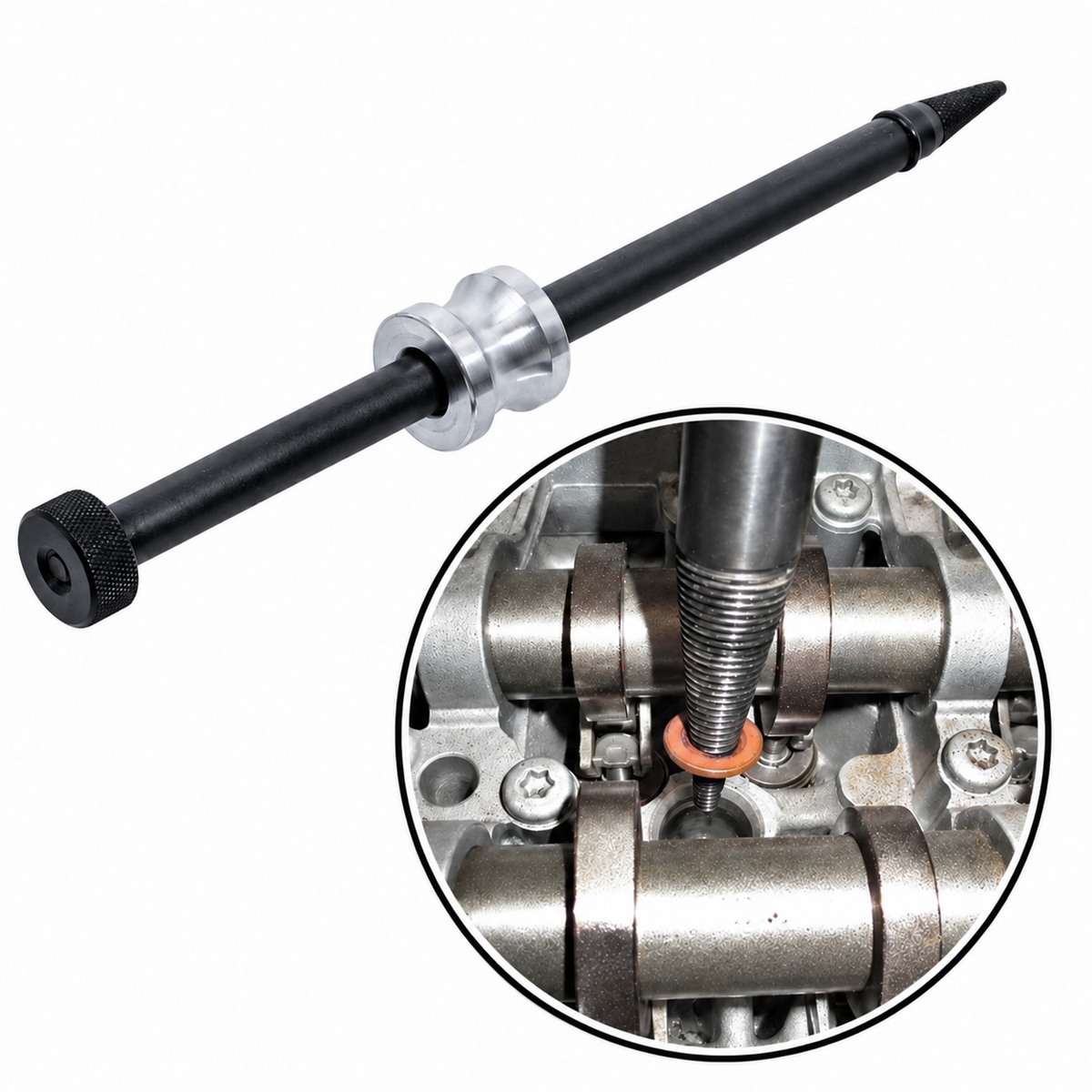Extracteur à inertie pour joints d’injecteurs diesel 4–15 mm