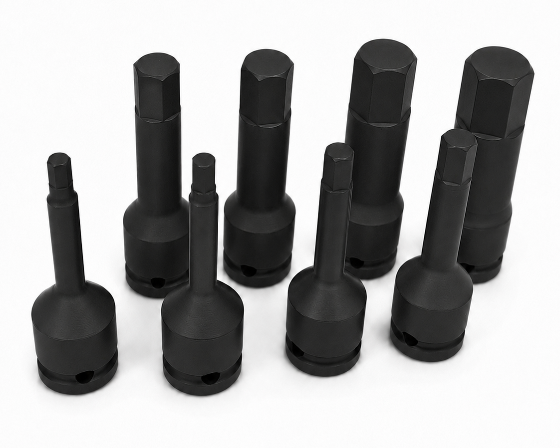 Coffret d'embouts Hex à choc 1/2" – 8 pièces