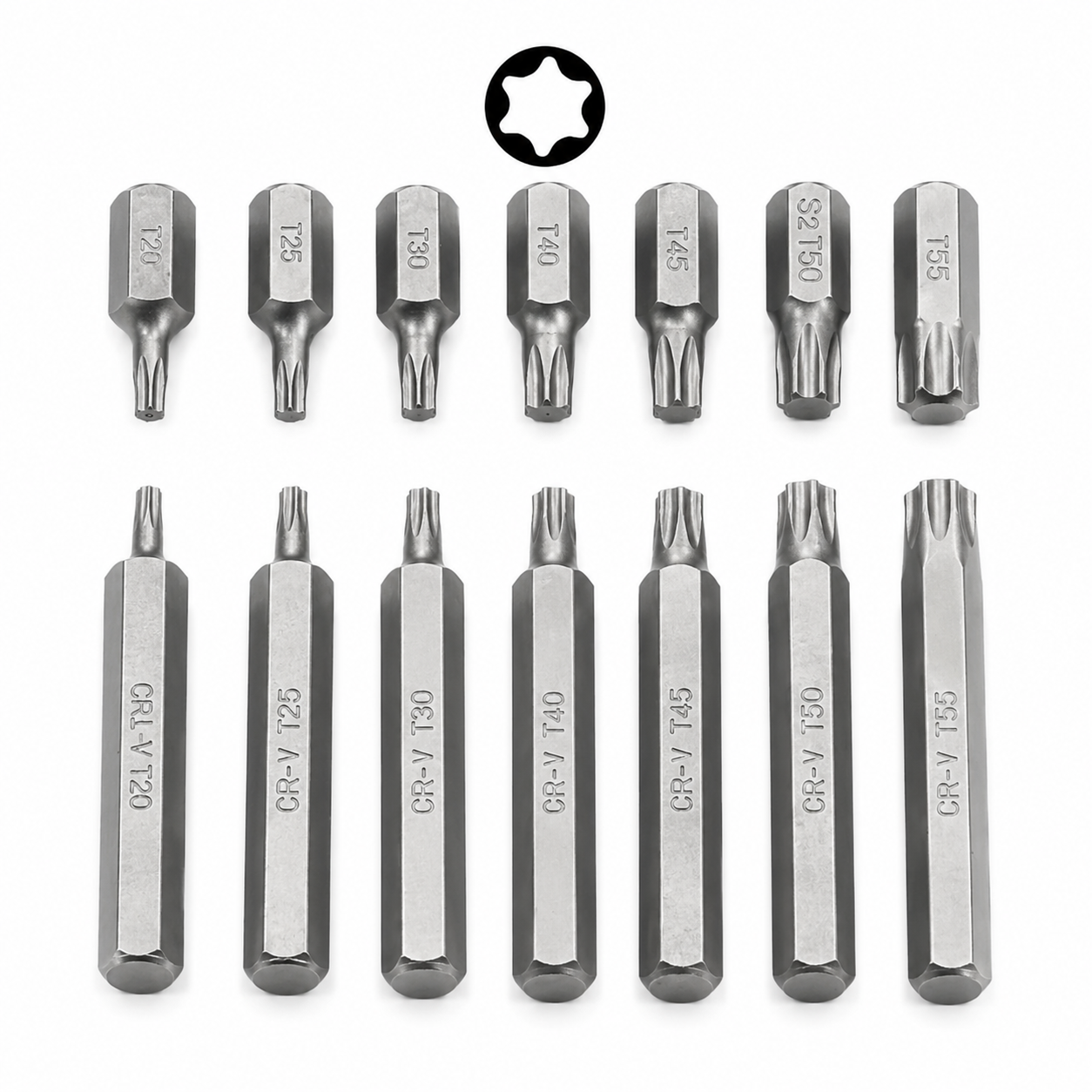 40-piece Torx, Hex, and XZN Bit Set 3/8